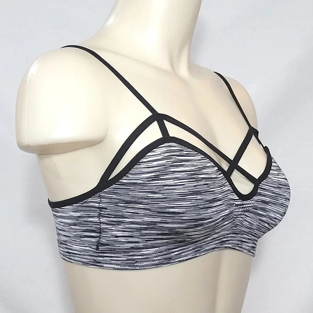 XS X-SMALL Xhilaration Wire Free‎ Cut-Out Strappy Bralette NWT - Picture 2 of 4